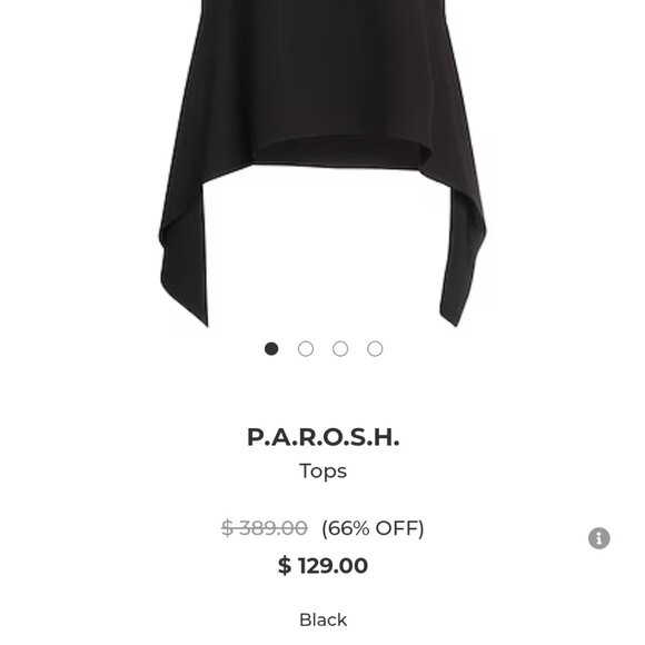 PAROSH Asymmetrical Top - Picture 4 of 5